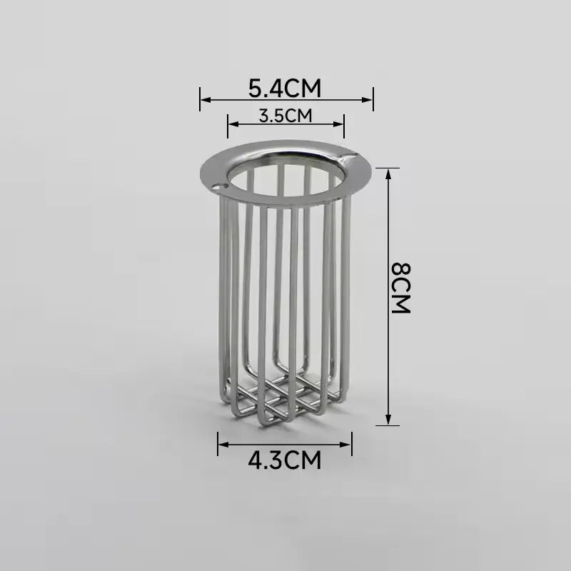 Thickened SUS304 Stainless Steel Drain Filter Basket, Anti-Clog Anti-Rat Pipe Strainer