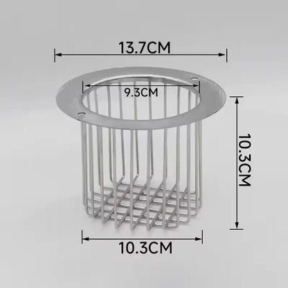 Thickened SUS304 Stainless Steel Drain Filter Basket, Anti-Clog Anti-Rat Pipe Strainer