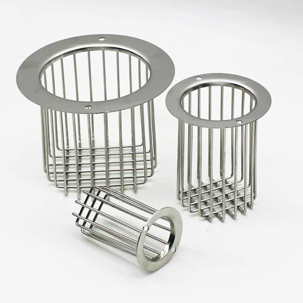 Thickened SUS304 Stainless Steel Drain Filter Basket, Anti-Clog Anti-Rat Pipe Strainer