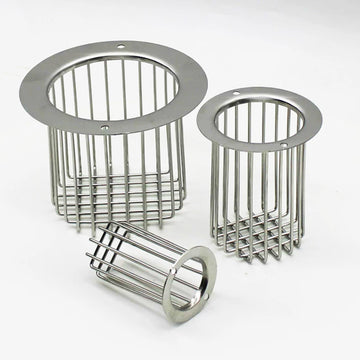 Thickened SUS304 Stainless Steel Drain Filter Basket, Anti-Clog Anti-Rat Pipe Strainer
