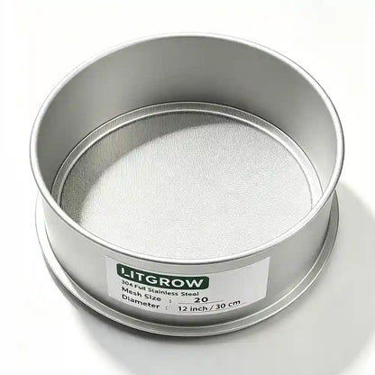 Lab Sieves 12" Diameter 304 Stainless Steel Wire Cloth Test Sieve for Industrial Laboratory Home