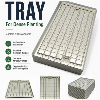 ABS Flood Table Plastic Hydroponics System Nursery Agriculture Flood Trays Ebb and Flow Trays