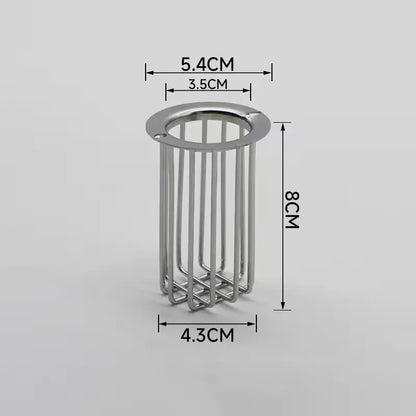 Thickened SUS304 Stainless Steel Drain Filter Basket, Anti-Clog Anti-Rat Pipe Strainer