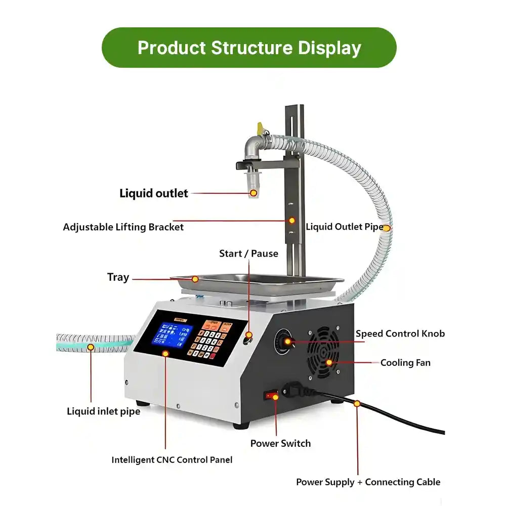 Automatic Small Liquid Filling Machine for Tomato Sauce Honey Sesame Paste