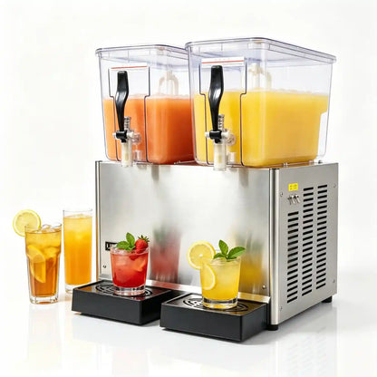 Commercial Double-Cylinder Juice Cold Drink Making Machine with Stirring Function